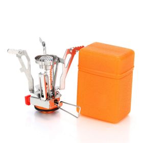 Outdoor Camping Stove Mini Stove All-in-one With Electronic Ignition Portable Picnic Stove