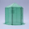 Walk-in Greenhouse Hexagonal Upgrade Reinforced Frame Heavy Duty Plastic Greenhouse Reinforced Thickened Waterproof Insulation(6.9*7.5 ft)