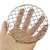 Stainless Steel Camping Pot Holder Outdoor BBQ Mesh Portable Wilderness Firewood Holder Camping Stove Accessories