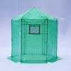 Walk-in Greenhouse Hexagonal Upgrade Reinforced Frame Heavy Duty Plastic Greenhouse Reinforced Thickened Waterproof Insulation(6.9*7.5 ft)