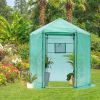 Walk-in Greenhouse Hexagonal Upgrade Reinforced Frame Heavy Duty Plastic Greenhouse Reinforced Thickened Waterproof Insulation(6.9*7.5 ft)