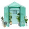 Walk-in Greenhouse Hexagonal Upgrade Reinforced Frame Heavy Duty Plastic Greenhouse Reinforced Thickened Waterproof Insulation(6.9*7.5 ft)