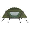 84.6*34.5*49.2in Collapsible Camping Tent with An Integrated Cot Green