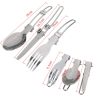 Outdoor Pot Set For 1-2 People Portable Camping Cooker With Cutlery